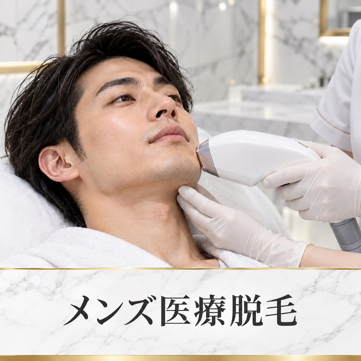 完全保証!!髭カクテル脱毛!!